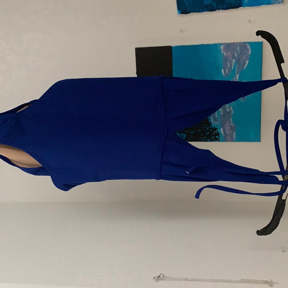 blue one piece